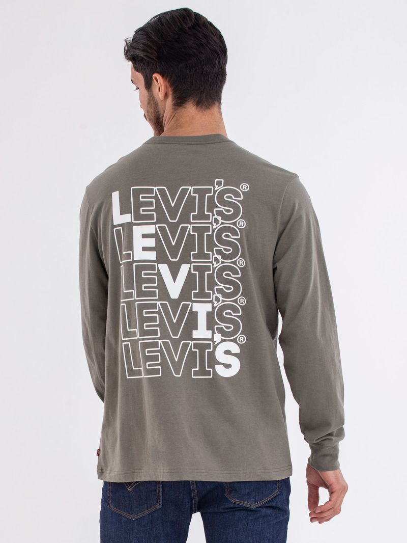 Camiseta manga larga hombre levis hotsell